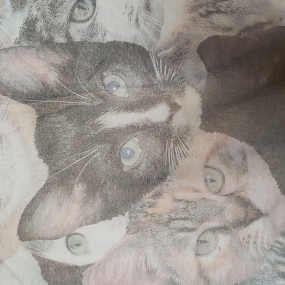 Mens Cat tee Cats All Over T-shirt 2XL XXLARGE - Picture 3 of 9
